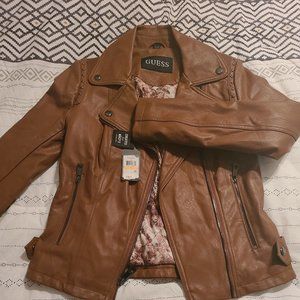 Brand new Guess vegan leather jacket